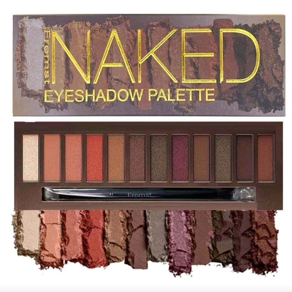 NWT Fromst Naked 12 Color Palette Eyeshadow With Mirror